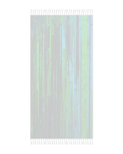 Striped Blue Green 38" × 81" Boho Beach Cloth