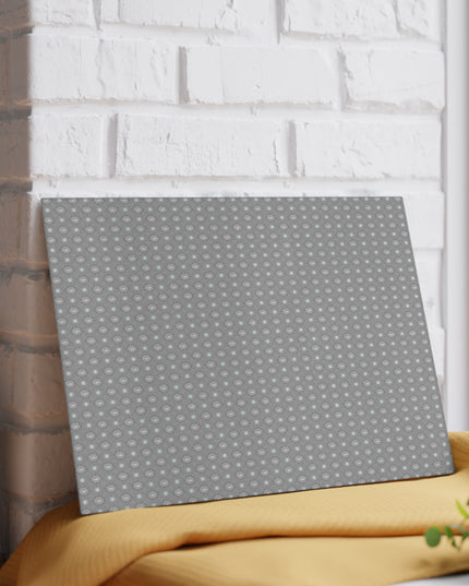 Desaturated Star-crossed Bodies Glass Cutting Board,  8" x 11"