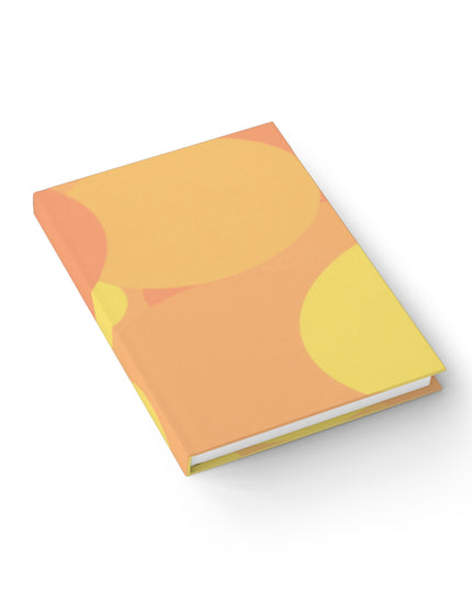 Pastel Bright Oranges Patches 5" x 7" Journal - 128 Ruled Line pages