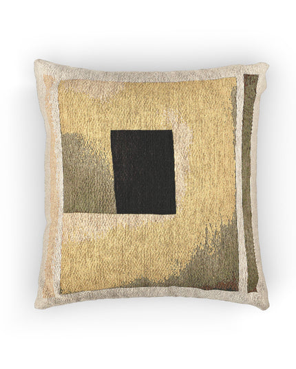 Tan Shadow Woven Pillow, 17" x 18"