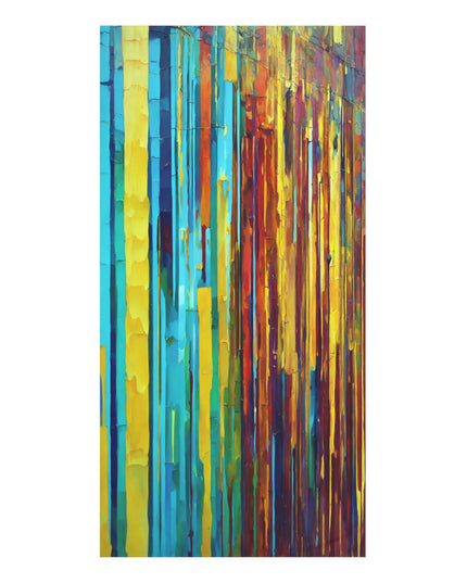 Striped Alpha 30" x 60" Mink-Cotton Towel (50% polyester, 50% cotton)