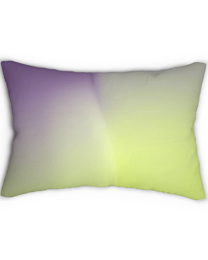Purple Golden Fade Spun Polyester Lumbar Pillow, 20" x 14"