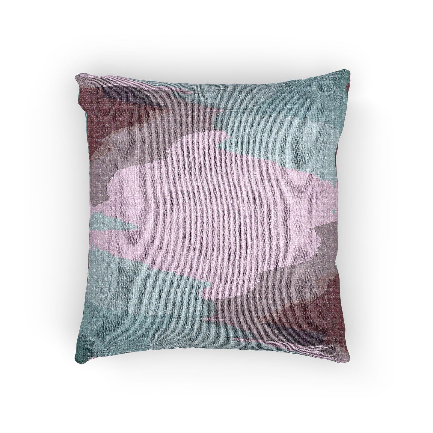 Wine Sea Blue Fog Woven Pillow, 17" x 18"