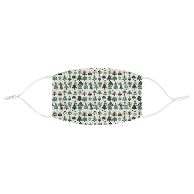 Mini Vintage Green Trees Fabric Face Mask