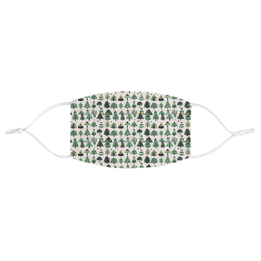 Mini Vintage Green Trees Fabric Face Mask