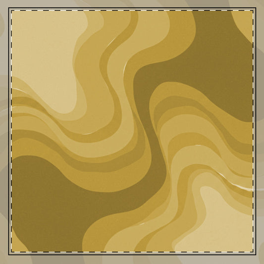 Brown Wavey 22" x 22" Cotton Twill Napkin