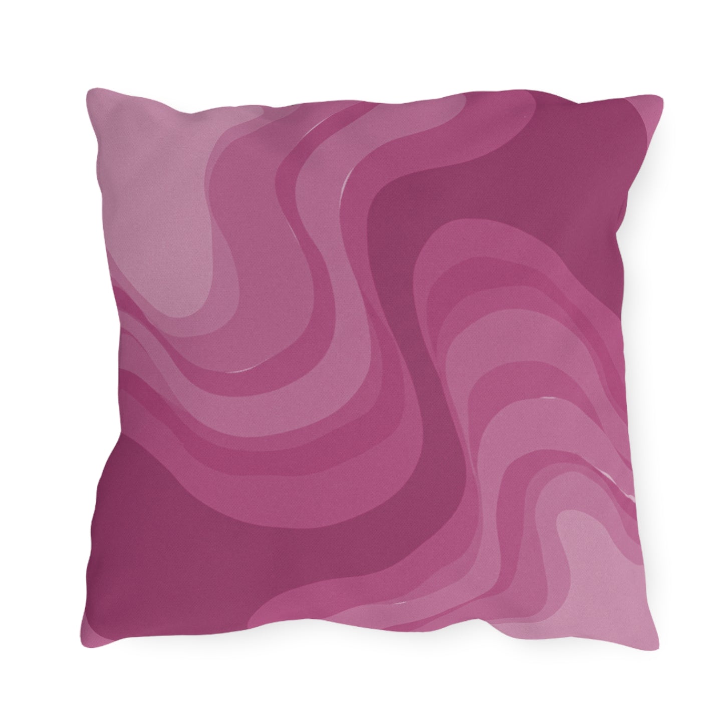 Pinky Mauve Wavey 18" x 18" Outdoor Pillow