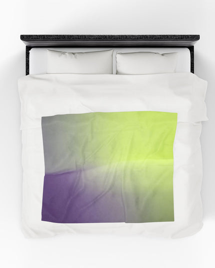Purple Golden Fade Velveteen Plush Blanket, 50" x 60"