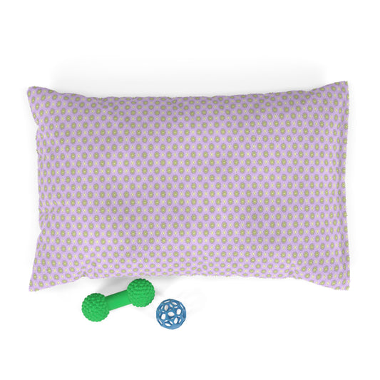 Magenta Star-crossed Bodies Pet Bed, 28" × 18"