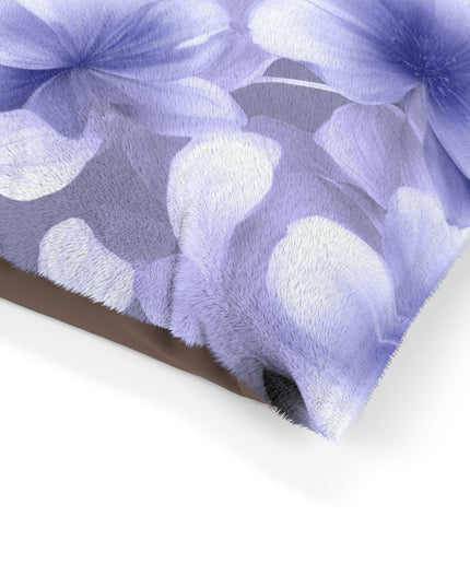 Indigo Blossom Floral Bunch Pet Bed, 40" × 30"