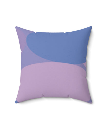 Pastel Purple Family Patches 16" x 16" Faux Suede Square Pillow