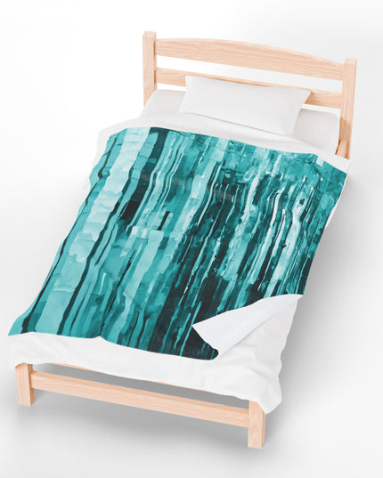 Striped Tif Velveteen Plush Blanket, 50" x 60"