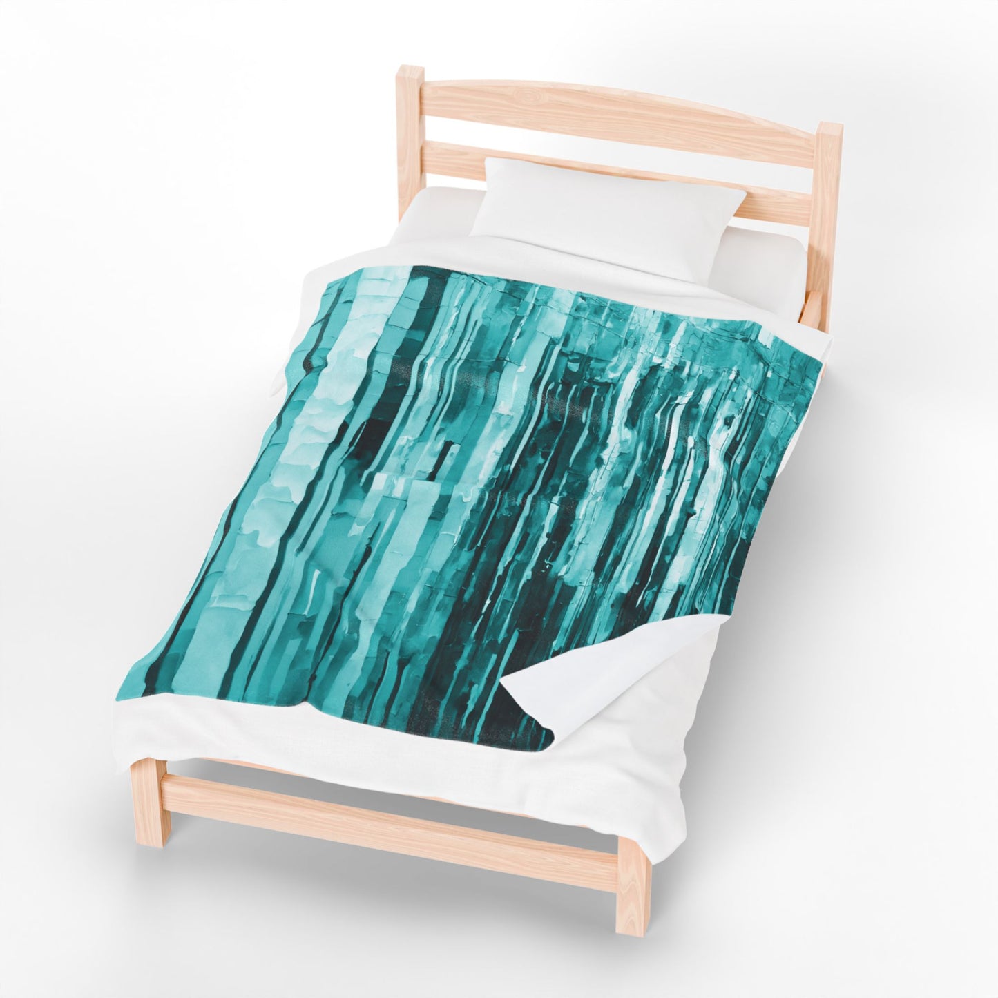 Striped Tif Velveteen Plush Blanket, 50" x 60"