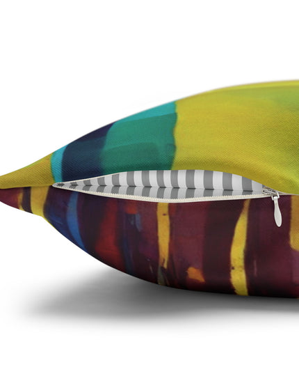 Striped Alpha Spun Polyester Square Pillowcase, 14" x 14"