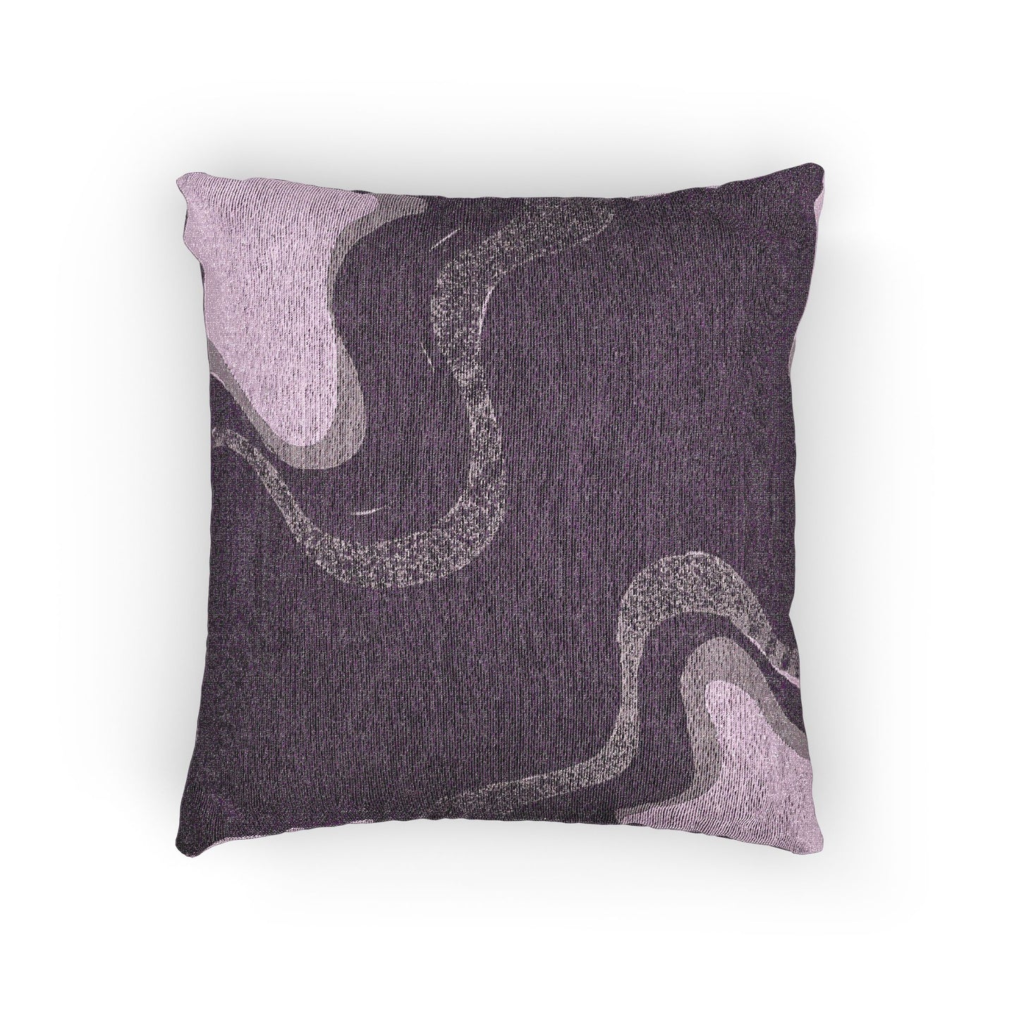 Wavey Purple Wavey Woven Pillow, 17" x 18"