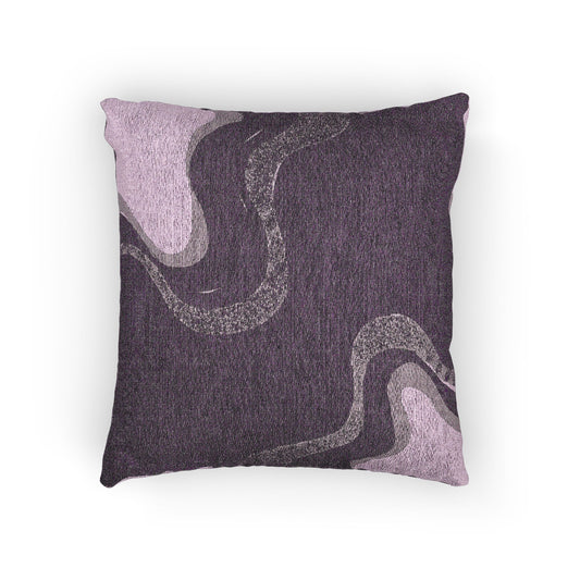 Wavey Purple Wavey Woven Pillow, 17" x 18"