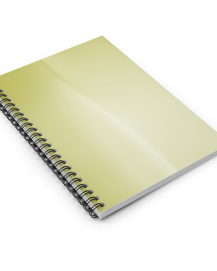 Lemon Fade Wavey Spiral Notebook - Ruled Line, 6" x 8", 118 pages