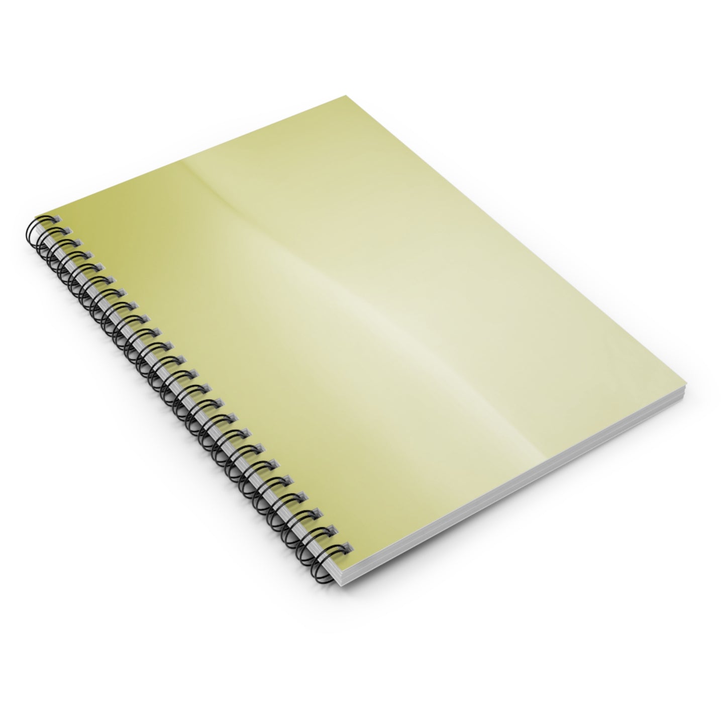 Lemon Fade Wavey Spiral Notebook - Ruled Line, 6" x 8", 118 pages
