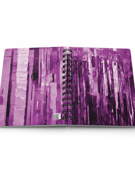 Striped Powder Lavender Spiral Bound Journal, 5" x 7" 150 pages