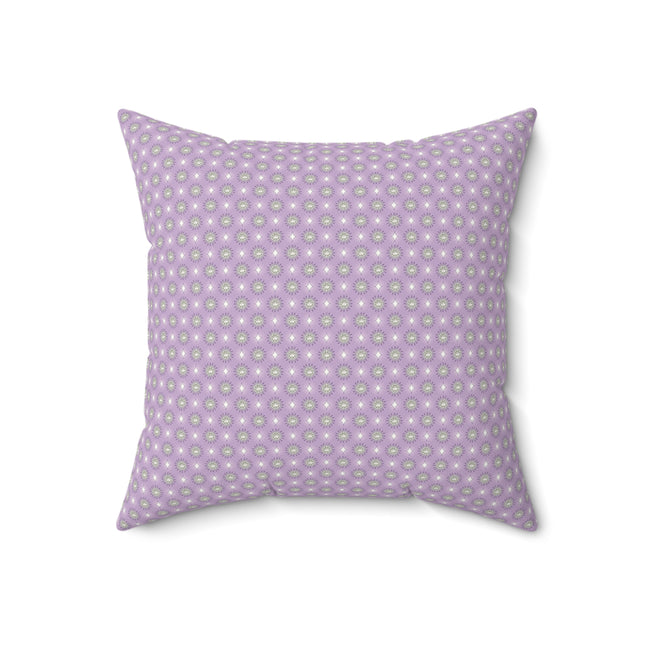 Lavender Star-crossed Bodies Faux Suede Square Pillow, 18" x 18"