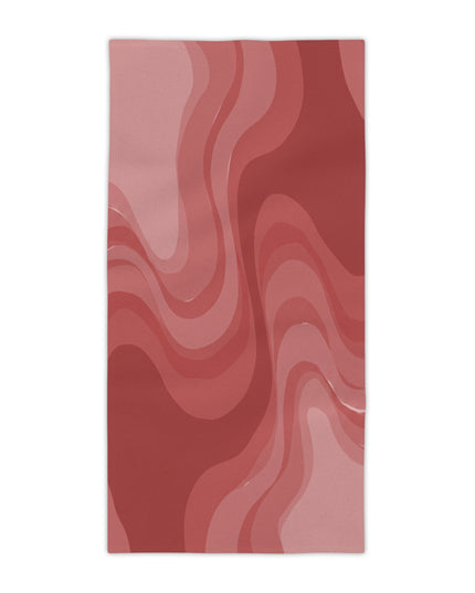 Power Red Wavey Beach Towel, 30" x 60"
