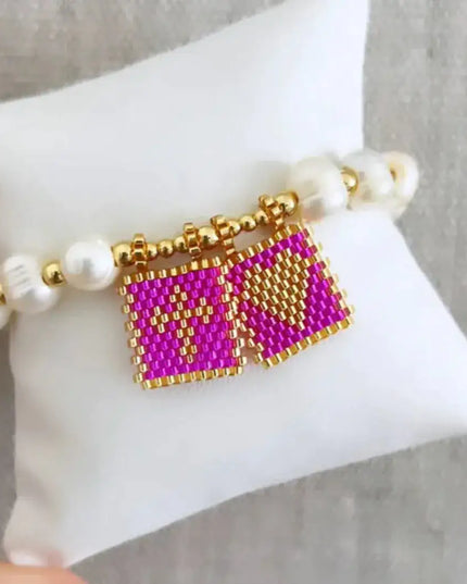 Sacred Freshwater Pearl Scapular Bracelet