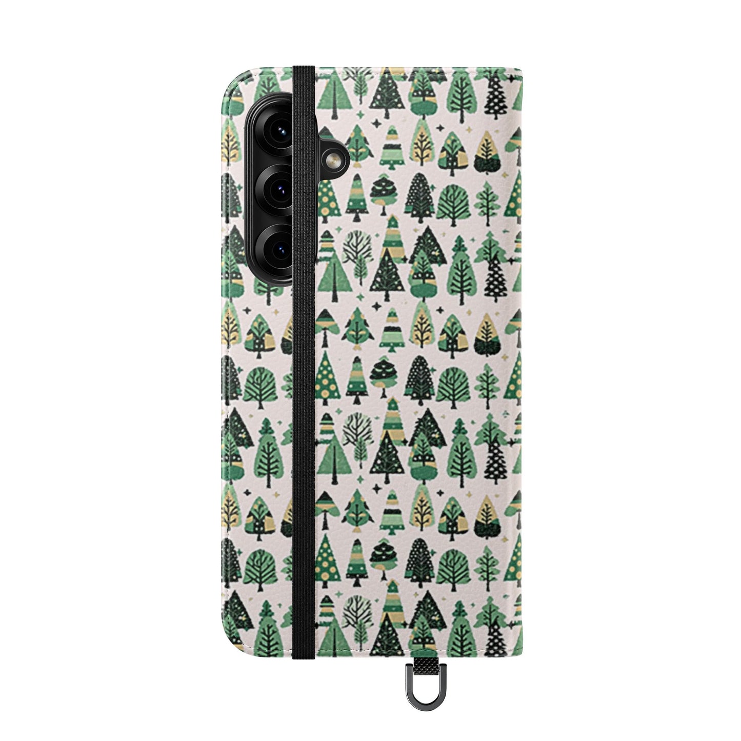 Mini Vintage Green Trees Flip Cases, Samsung Galaxy S25 Plus