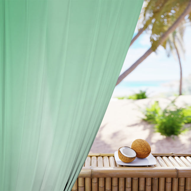 Mint Fade Window Curtain, 50" x  84", blackout