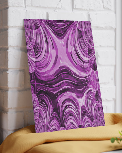 Uzi Spiral Powder Lavender Pastel 8" x 11" Glass Cutting Board