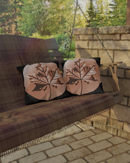 Soft Maple Leaf 16" x 16" Outdoor Pillow