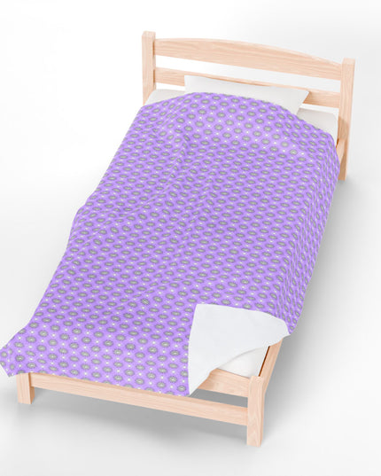 Lavender Star-crossed Bodies Velveteen Plush Blanket, 60" x 80"