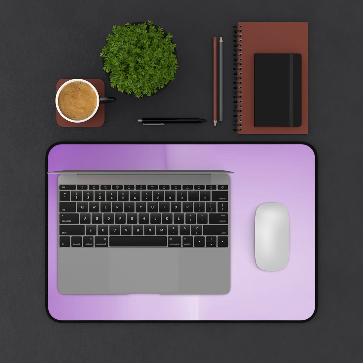 Soft Lavender Fade 12" x 18" Desk Mat