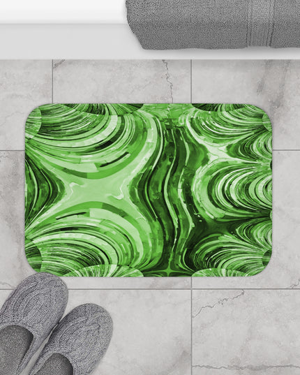 Uzi Spiral Mint Pastel 24" x 17" Bath Mat