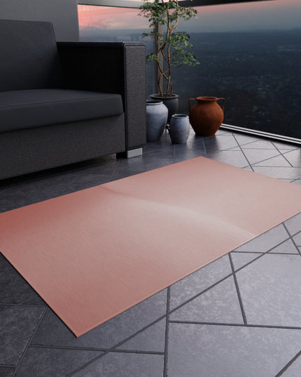 Rose Red Fade Outdoor Rug, 36" x 60"