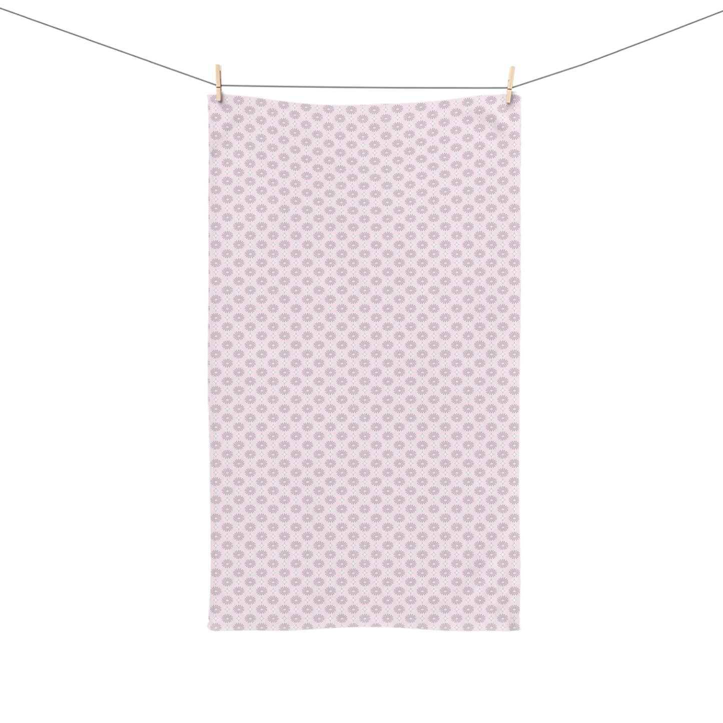 Pink Mornings Star-crossed Bodies Hand Towel, 16" x 28"