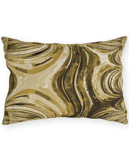 Uzi Spiral Light Brown 20" x 14" Outdoor Pillow