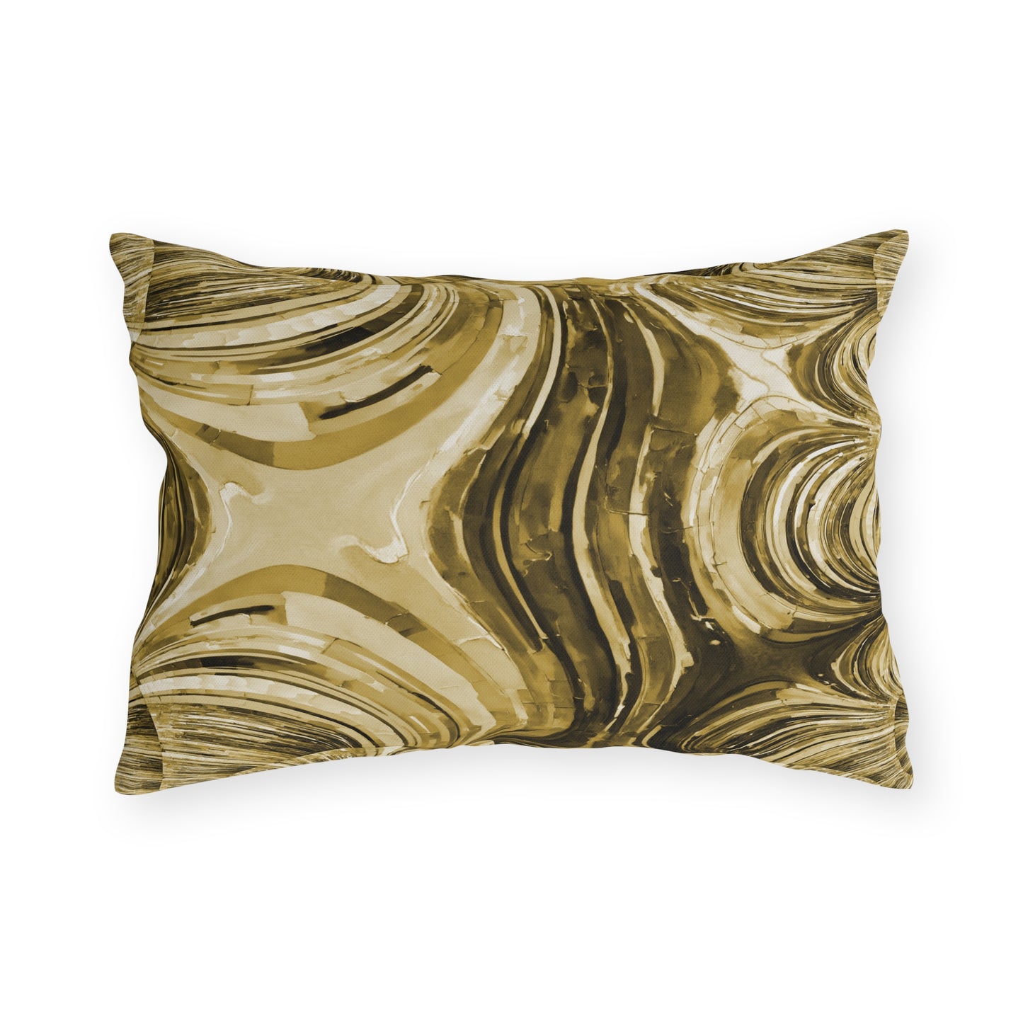 Uzi Spiral Light Brown 20" x 14" Outdoor Pillow
