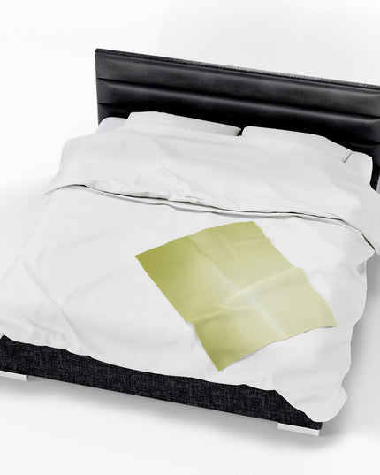 Lemon Fade Velveteen Plush Blanket, 30" x 40"