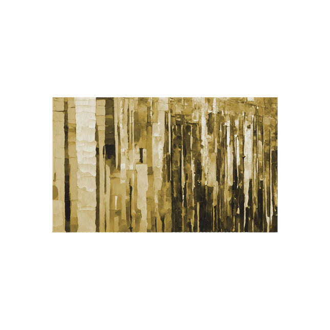 Striped Light Brown 36" x 60" Outdoor Rug