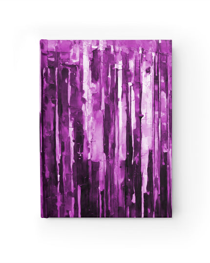 Striped Powder Lavender 5" x 7" Journal - 128 Ruled Line pages