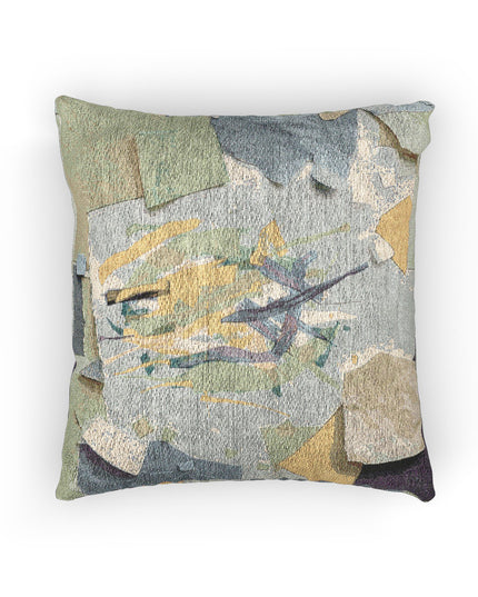 Lemongrass Paper Paint Woven Pillow, 17" x 18"
