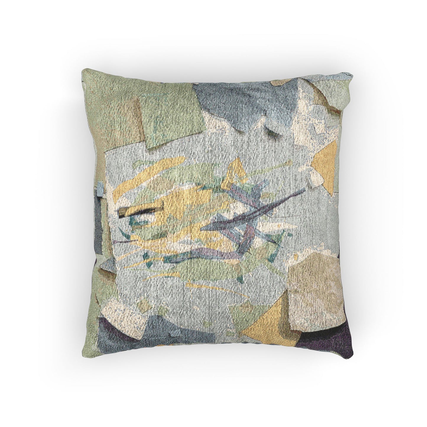 Lemongrass Paper Paint Woven Pillow, 17" x 18"