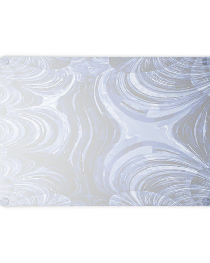 Uzi Spiral Deep Blue Pastel 8" x 11" Glass Cutting Board