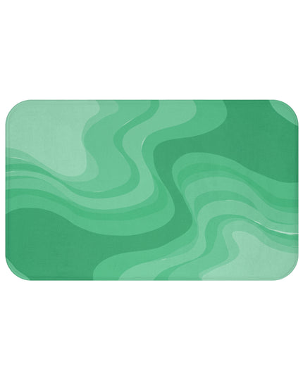 Mint Green Wavey 34" x 21" Bath Mat