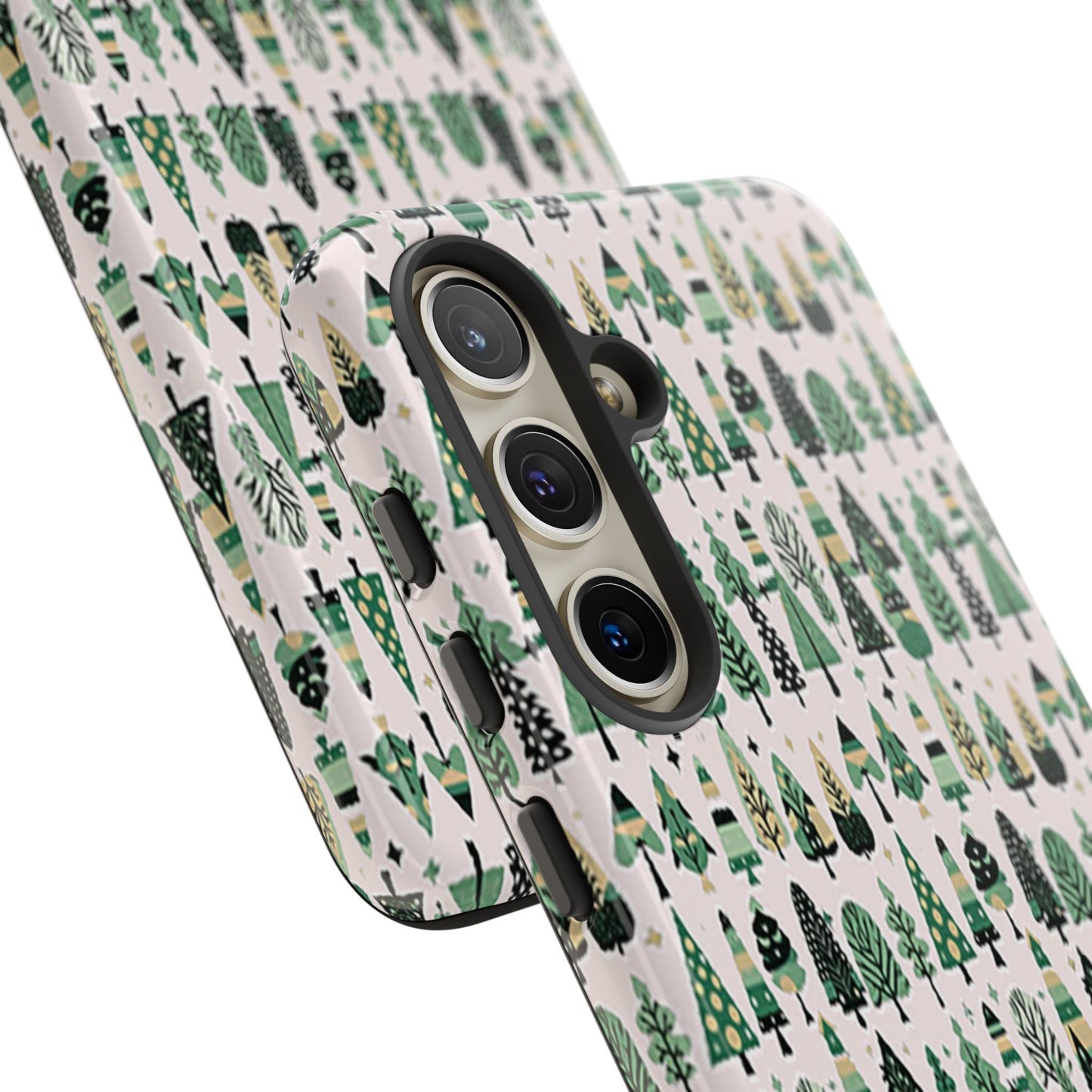 Mini Vintage Green Trees Samsung Galaxy S24 Tough Cases