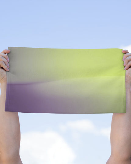 Purple Golden Fade Rally Towel, 11" x 18"
