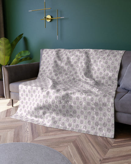 Pink Mornings Star-crossed Bodies Crushed Velvet Blanket, 50" x 60"
