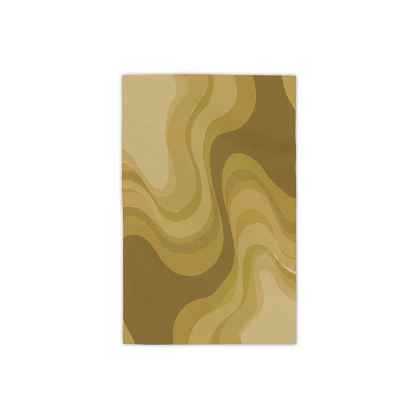 Brown Wavey Beach Towel, 18" x 27"