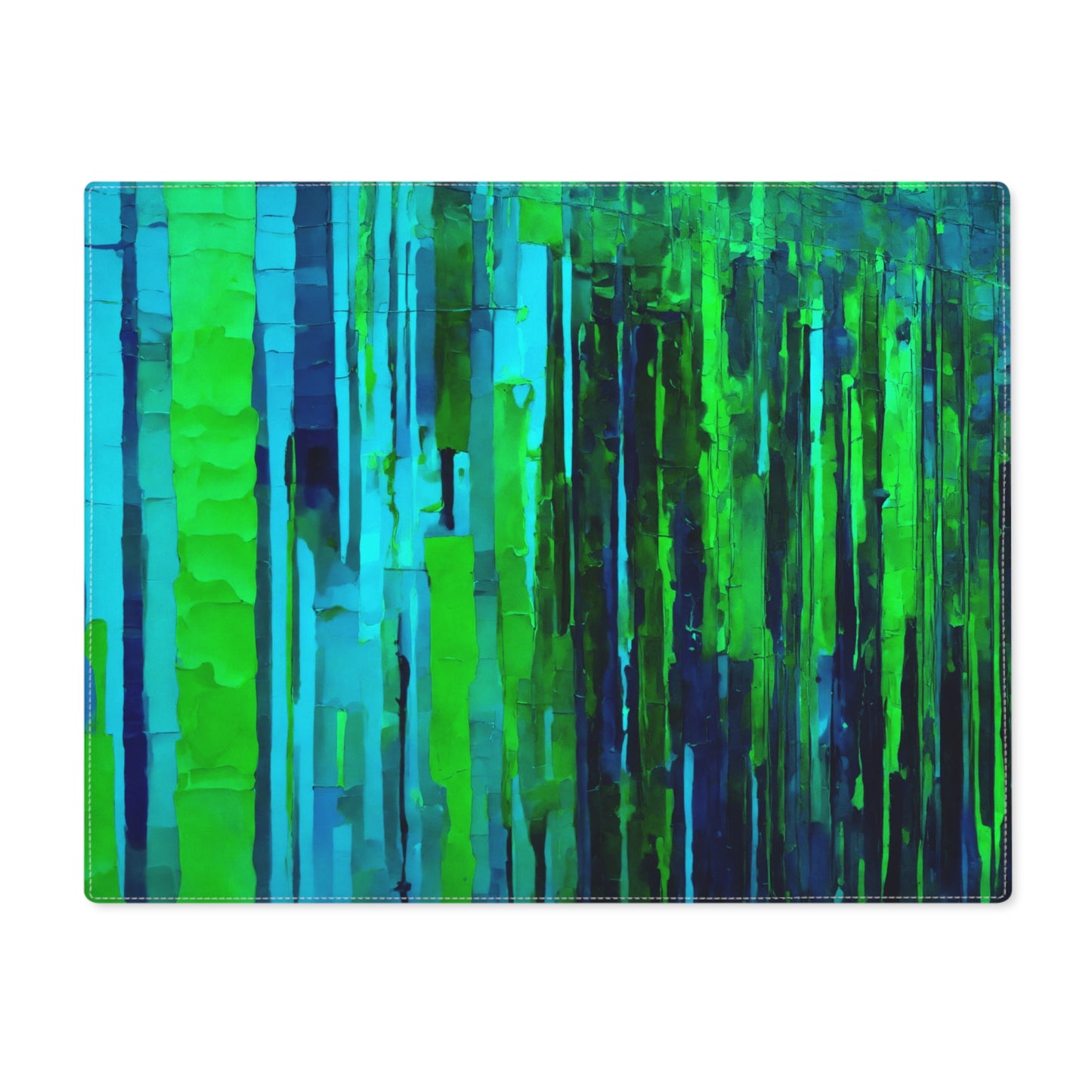 Striped Blue Green Placemat, 1 pc