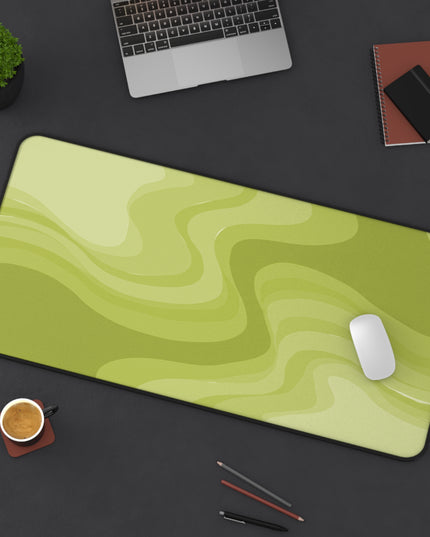 Lemon Wavey 16" x 32" Desk Mat